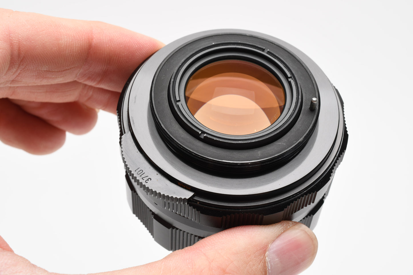 Pentax Super-Takumar 55mm f1.8 M42 mount lens, caps, case, Mint-