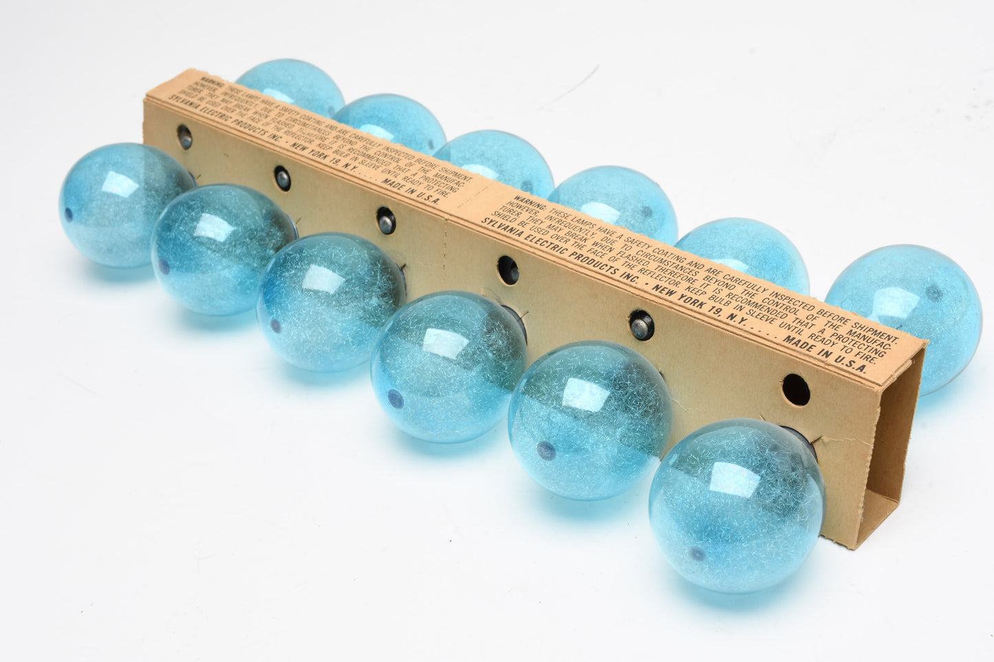 12X Sylvania 25B Blue Flashbulbs, NIB