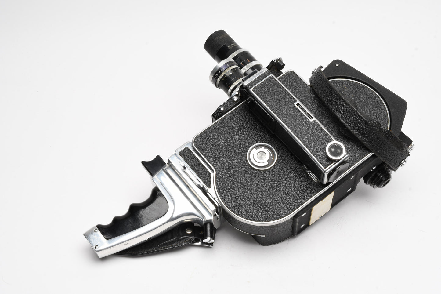 Bolex Reflex Rex 5 H16 16mm movie camera w/2X Yvar lenses, Grip, Tested