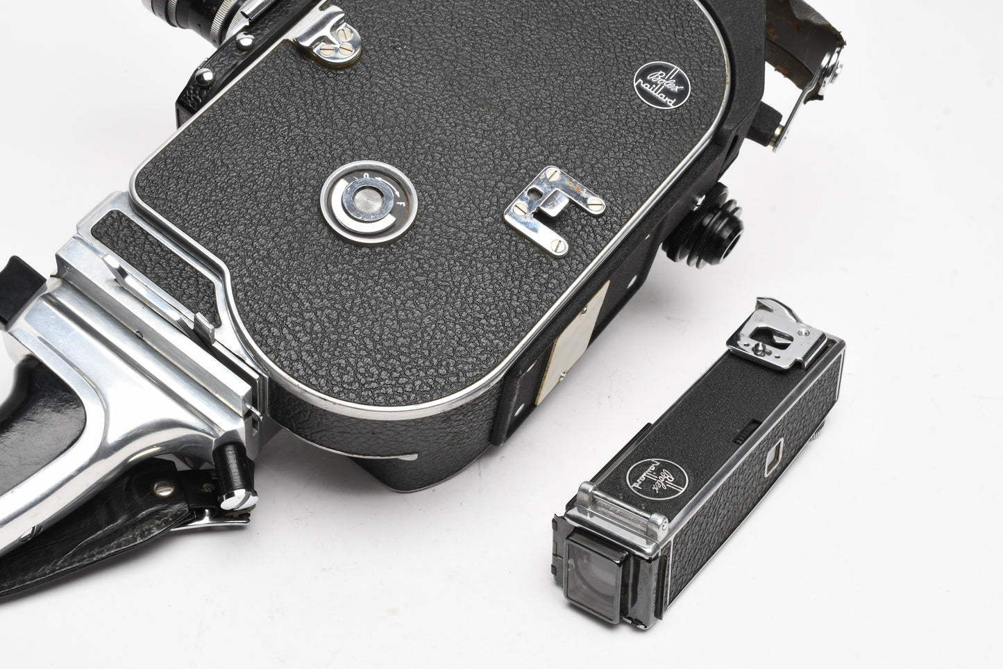 Bolex Reflex Rex 5 H16 16mm movie camera w/2X Yvar lenses, Grip, Tested