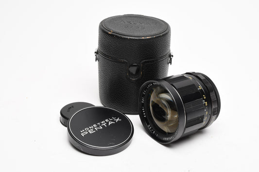 Asahi Super Takumar 35mm f2 M42 Mount lens, Caps, Very sharp! +Case