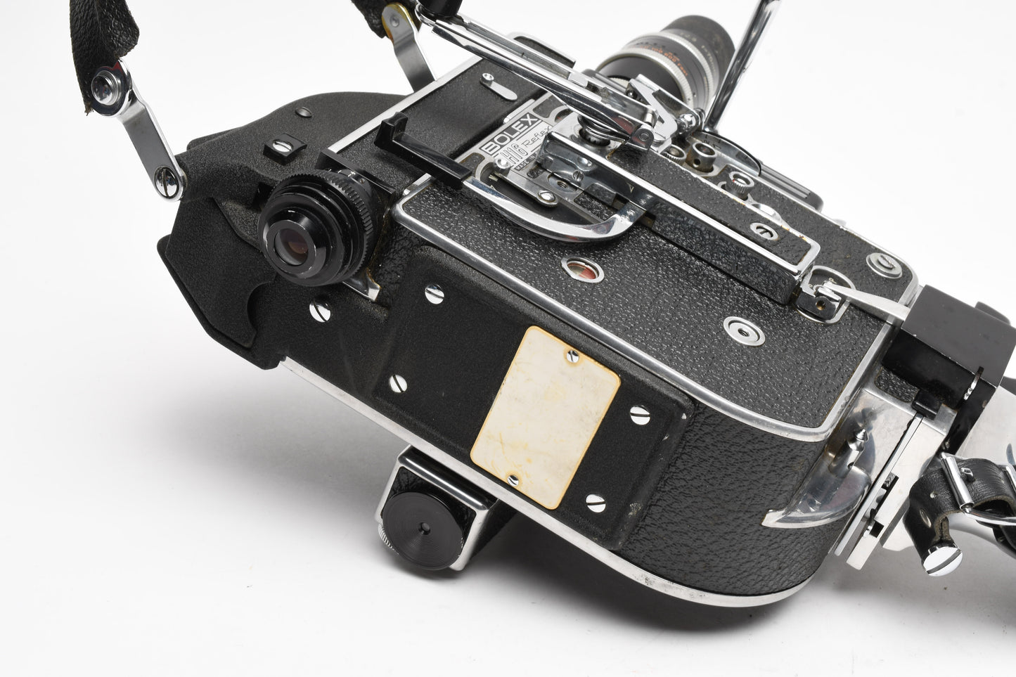 Bolex Reflex Rex 5 H16 16mm movie camera w/2X Yvar lenses, Grip, Tested
