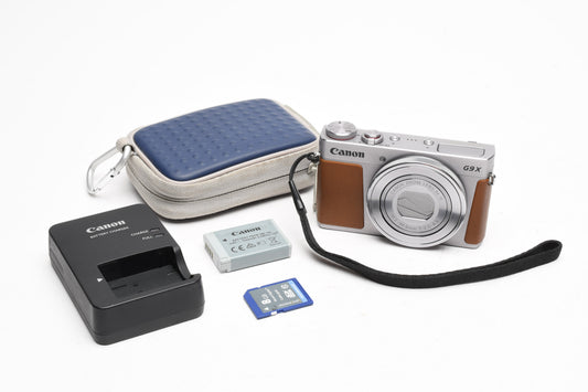 Canon PowerShot G9 X 20.2MP Digital Point&Shoot Camera, Case, Great!