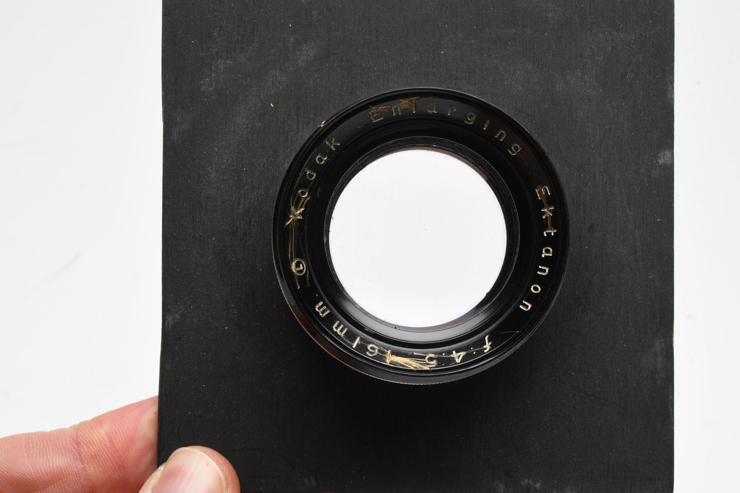 Kodak Ektanon 161mm 4.5 Enlarging Lens w/Lens board and RR, Good!