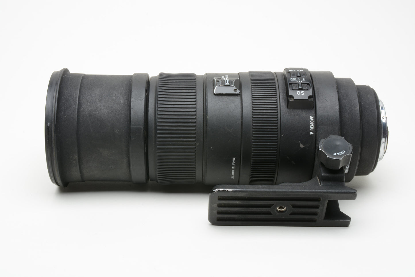 Sigma AF 150-500mm F5-6.3 APO HSM DG OS Lens For Canon, case, hood, collar, tested