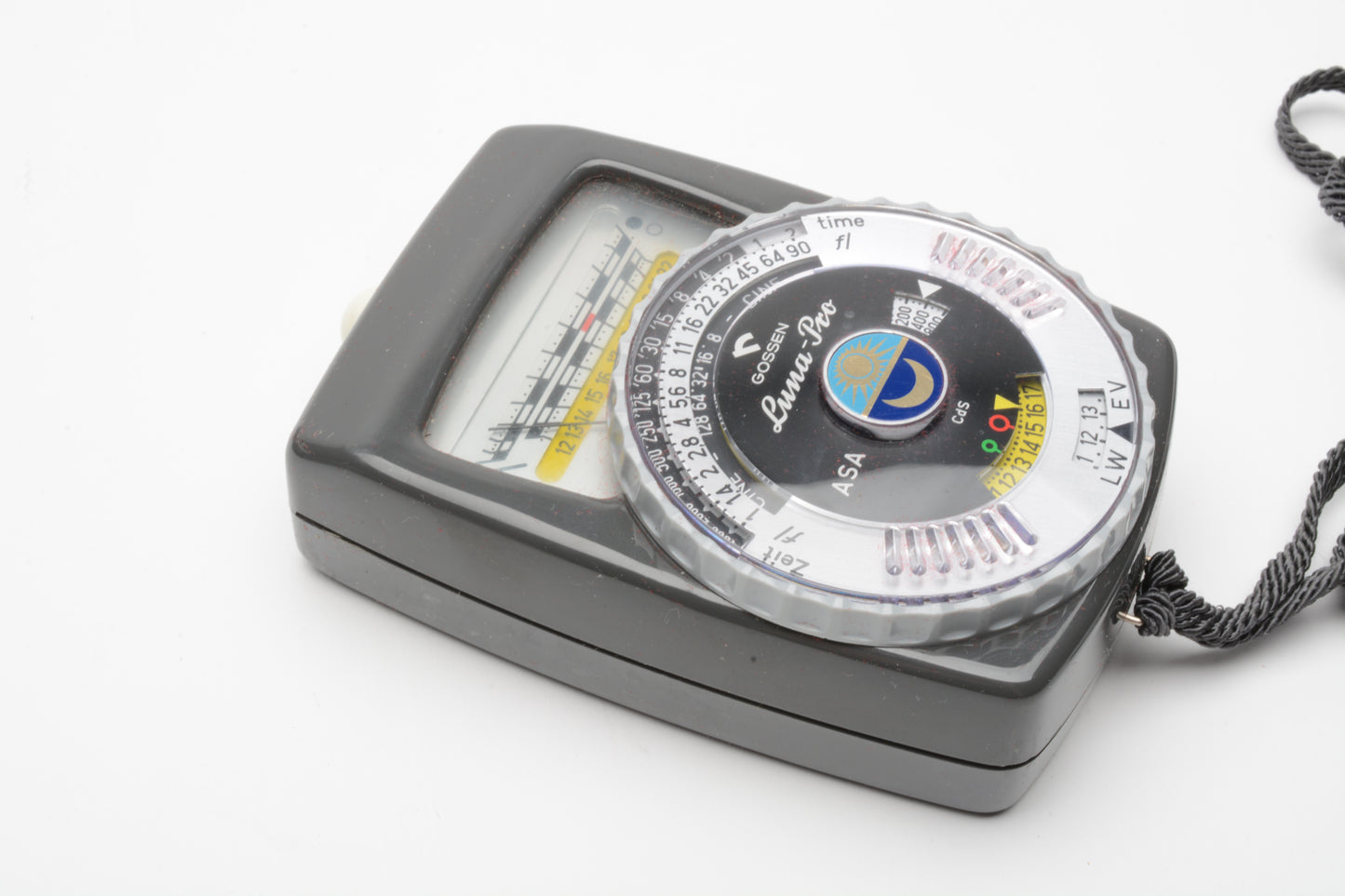 Gossen Luna-pro Incident Light Meter, Cases + variable angle attachment, Nice