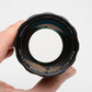 Pentax SMC Super Multi Coated Takumar 135mm F2.5 M42 lens, hood+case, Clean