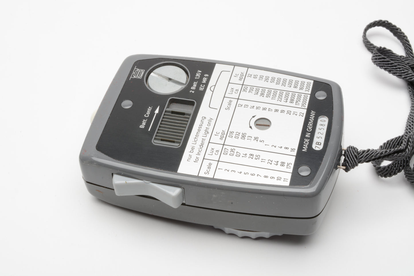 Gossen Luna-pro Incident Light Meter, Cases + variable angle attachment, Nice