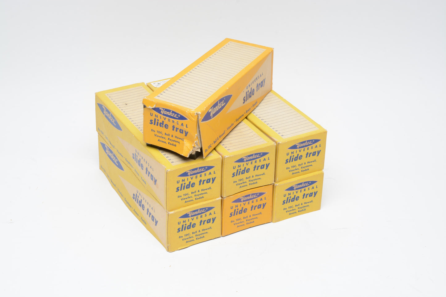 7X Yankee 35mm Slide Trays (30), Straight, Boxed, Very Clean