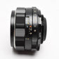 Pentax Super-Takumar 50mm f1.4 M42 mount lens, caps, case, Mint-