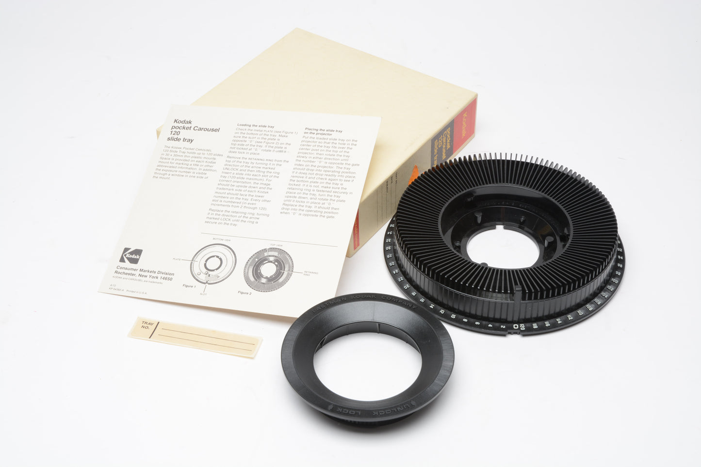 Kodak Pocket Carousel 120 Slide Tray, Boxed, Mint-