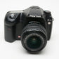 Pentax K10D DSLR w/AF 18-55mm f3.5-5.6 zoom lens, batt+charger, Only 7273 Acts!