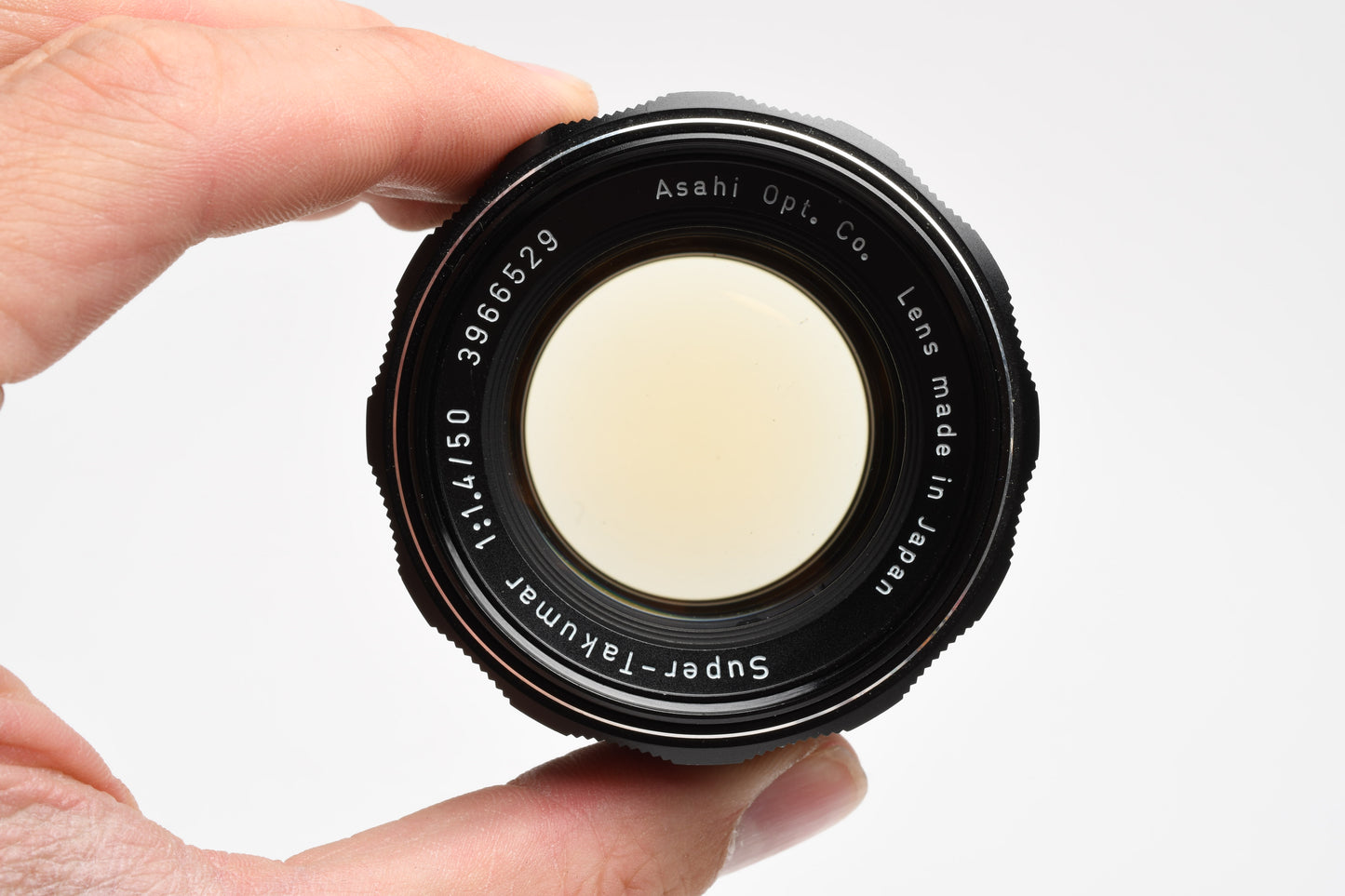 Pentax Super-Takumar 50mm f1.4 M42 mount lens, caps, Mint-