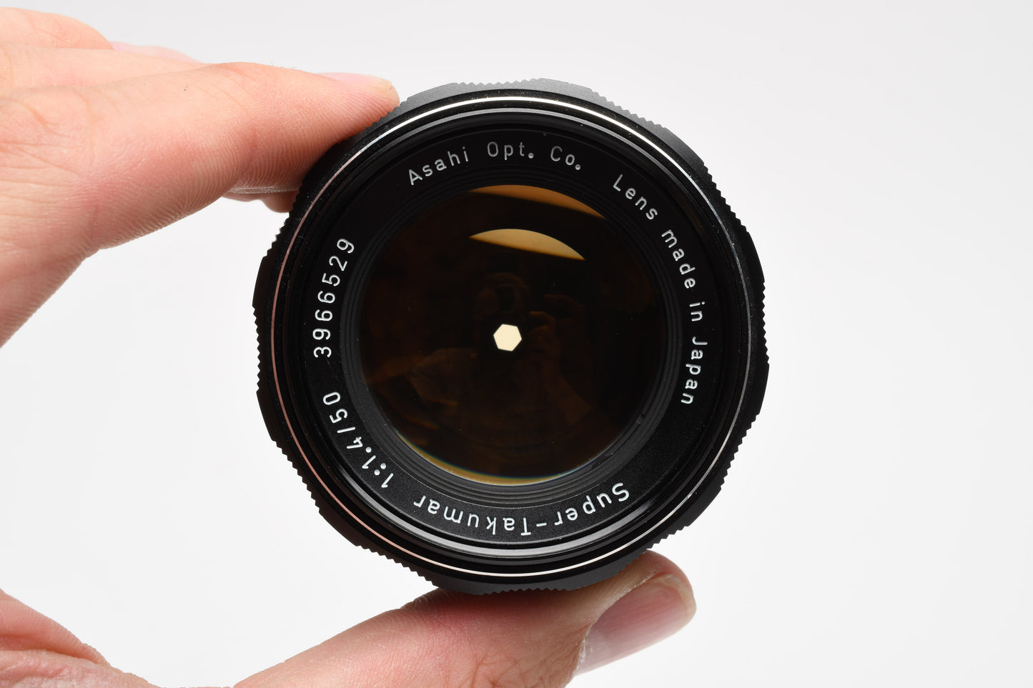 Pentax Super-Takumar 50mm f1.4 M42 mount lens, caps, Mint-