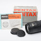 Pentax F 80-200mm f4.7-5.6 Telephoto zoom lens, boxed, very clean