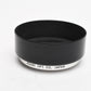 Asahi Pentax Plastic lens hood w/metal rim for 50mm lenses in case
