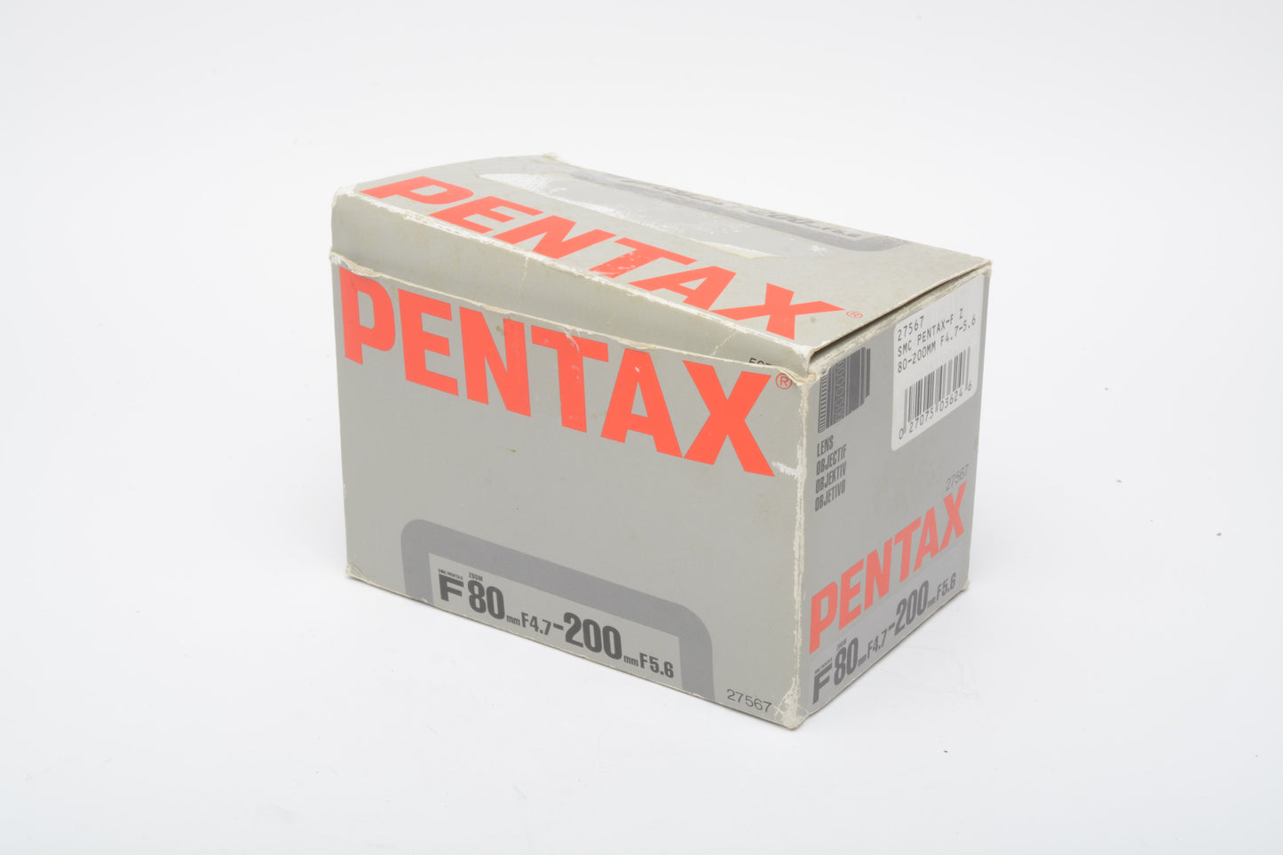 Pentax F 80-200mm f4.7-5.6 Telephoto zoom lens, boxed, very clean