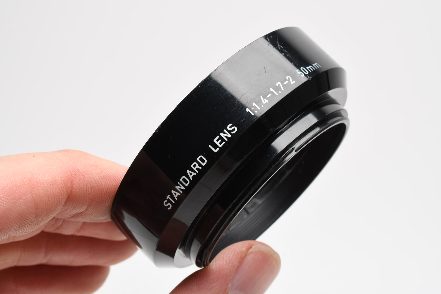 Asahi Pentax Plastic lens hood for 50/55mm lenses in case (49mm diameter)