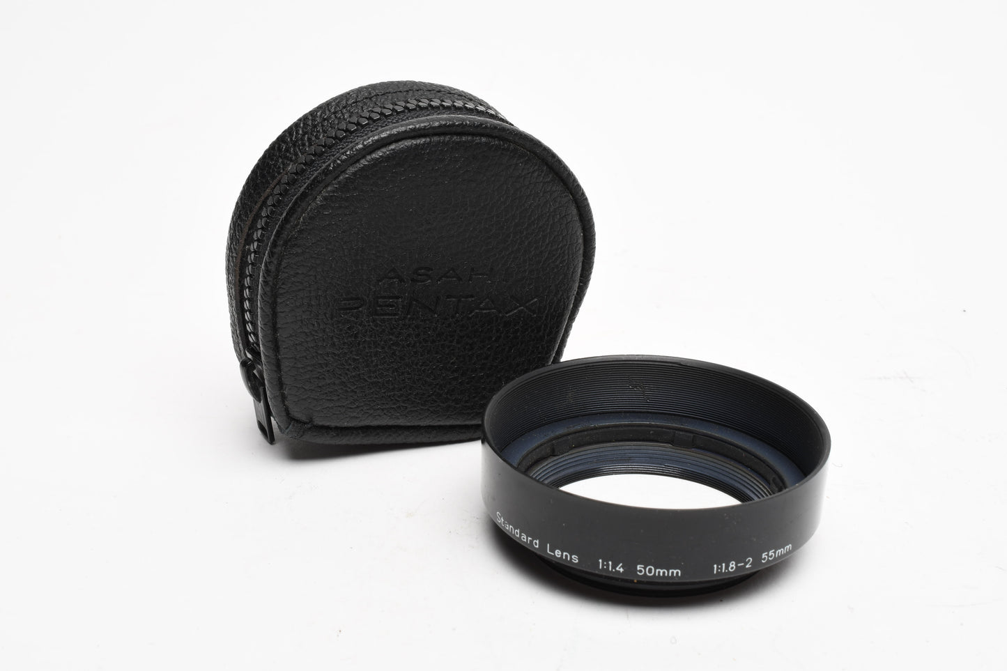 Asahi Pentax Plastic lens hood for 50/55mm lenses in case (49mm diameter)