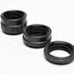 Asahi Pentax M42 Extension Tube set, case nice & clean