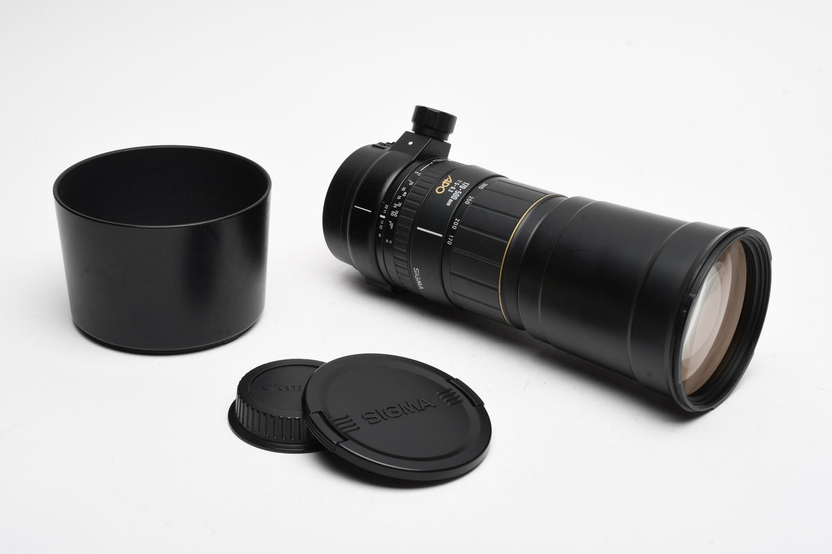Sigma AF 170-500mm f5-6.3 APO Tele Zoom, Canon EF Mount, Hood