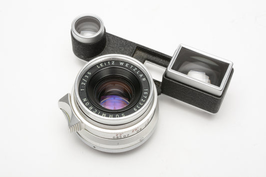 Leica Summicron-M 35mm f2 V1 8 Element 11308 w/Goggles, Great!!