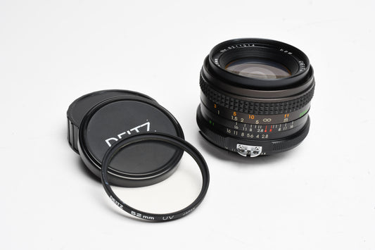 Deitz 28mm f2.8 wide angle lens for Nikon Ai, UV filter, Nice