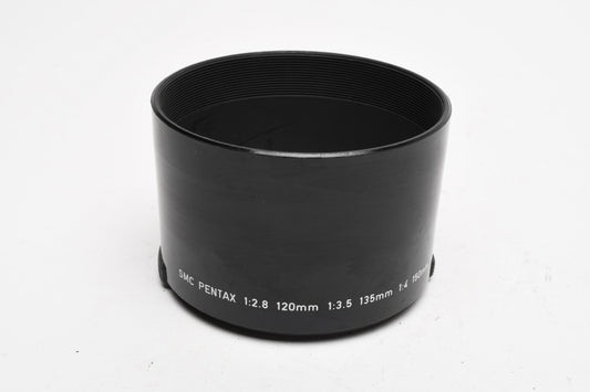 SMC Pentax 1:2.8 120mm 1:3.5 135mm 1:4 Inch 150mm Plastic snap on lens hood