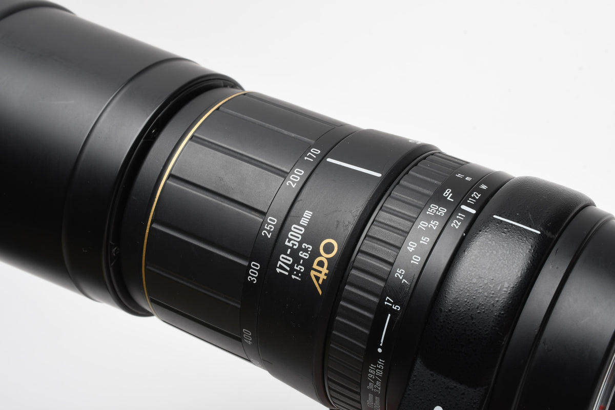 Sigma AF 170-500mm f5-6.3 APO Tele Zoom, Canon EF Mount, Hood