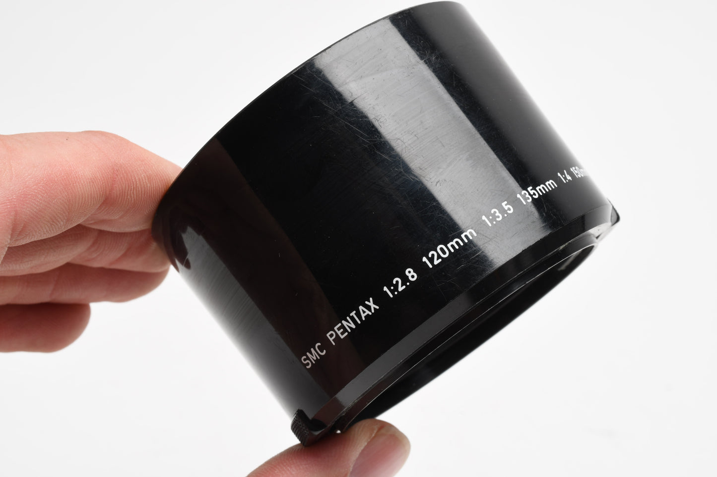SMC Pentax 1:2.8 120mm 1:3.5 135mm 1:4 Inch 150mm Plastic snap on lens hood