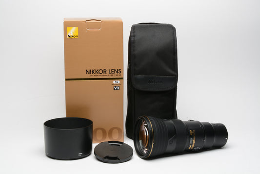 Nikon AF-S Nikkor 500mm f5.6E PF ED VR Lens, boxed, USA, clean & sharp!