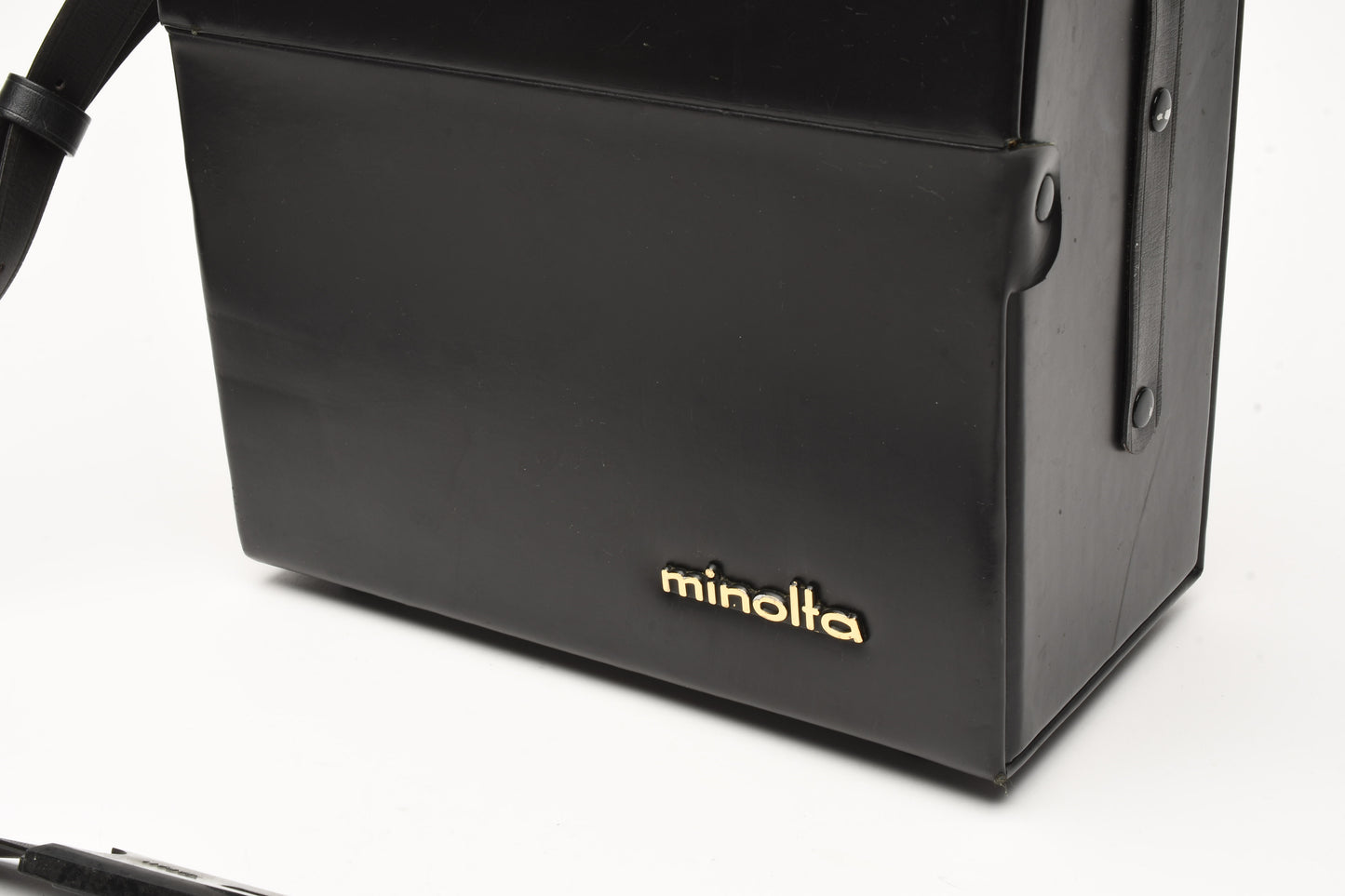 Minolta Black SRT Series Hard Leather Bag Carrying Case, Clean!