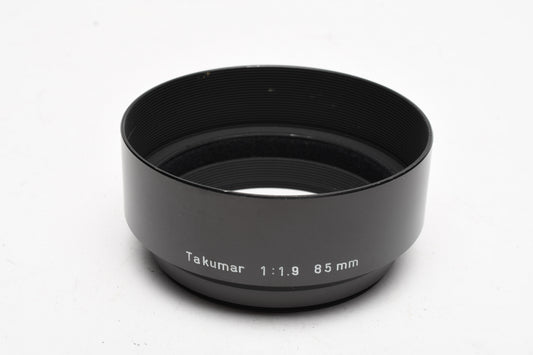 Takumar 85mm f1.9 metal lens hood, 58mm diameter, Mint