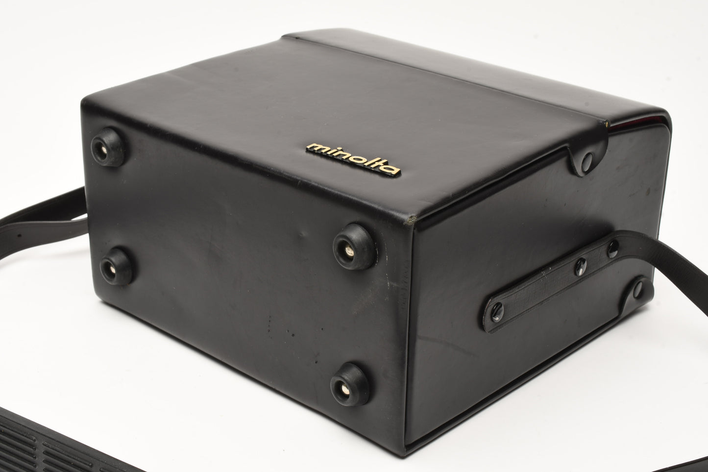 Minolta Black SRT Series Hard Leather Bag Carrying Case, Clean!