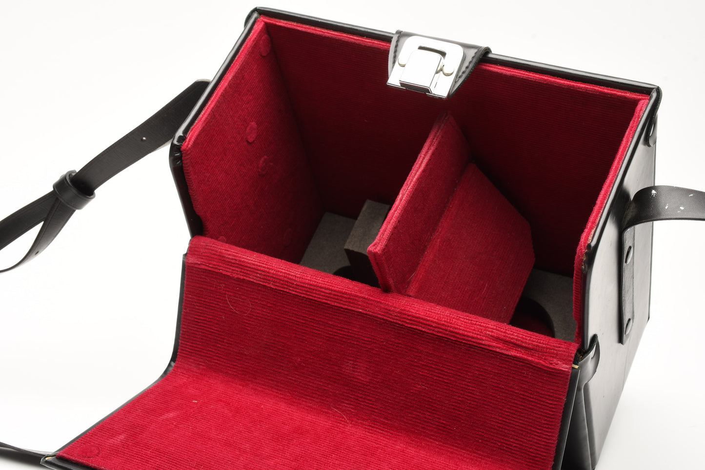 Minolta Black SRT Series Hard Leather Bag Carrying Case, Clean!