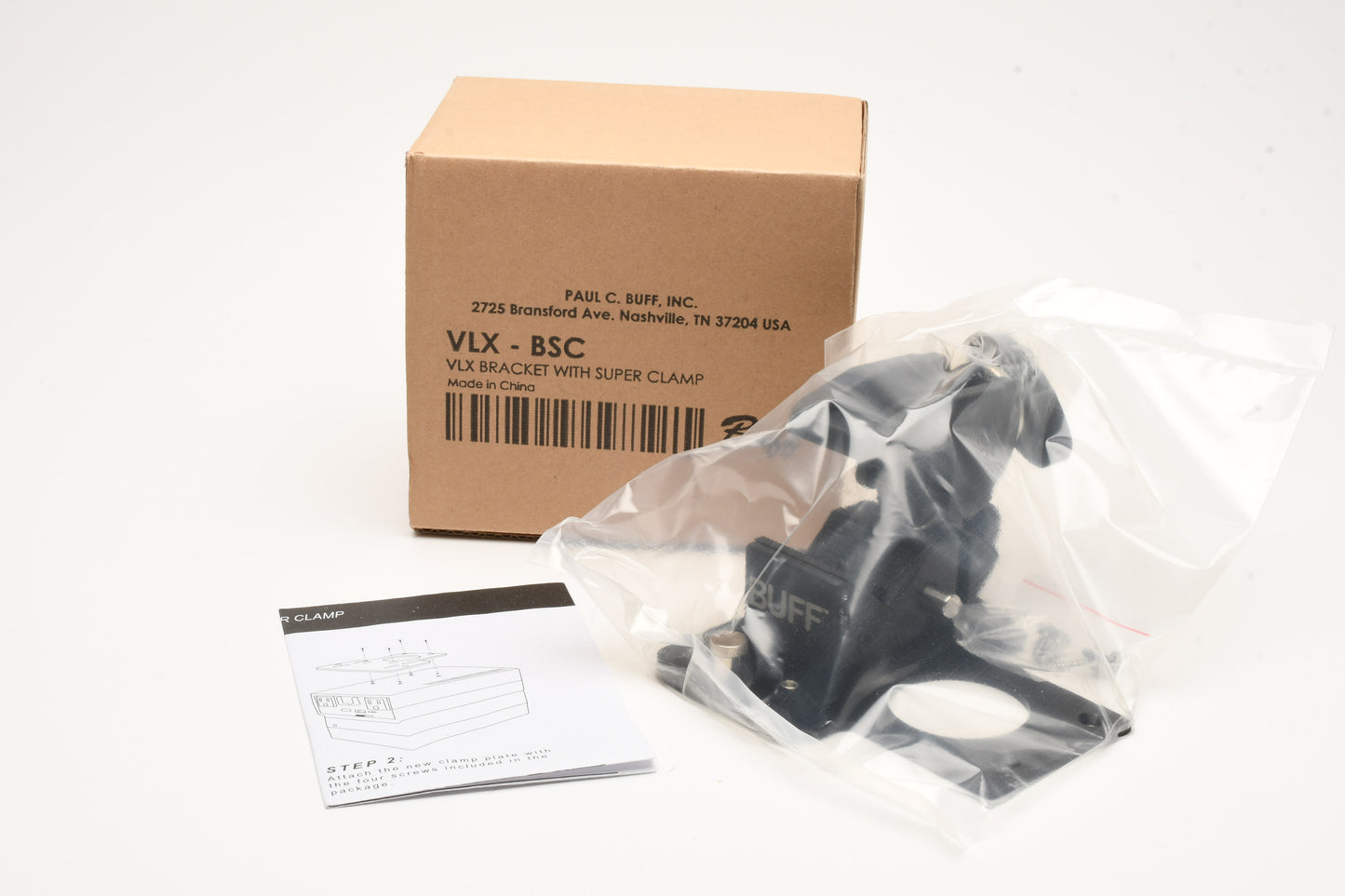 Paul C. Buff VLX-BSC VLX Bracket w/Super Clamp, New in Box