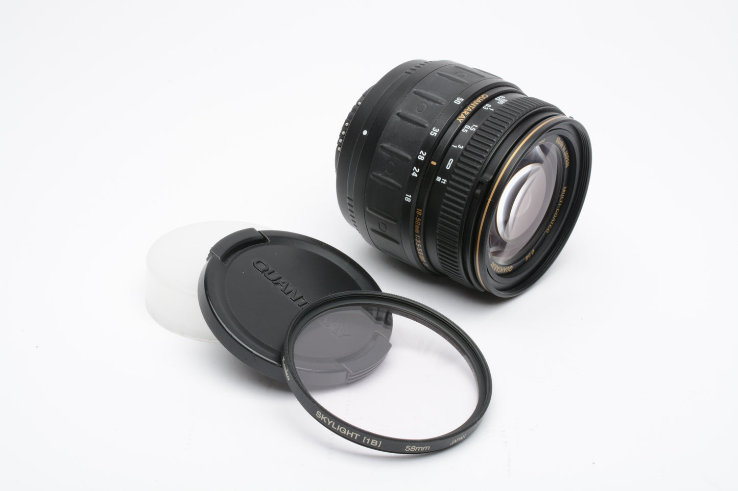 Sigma Quantaray AF 18-50mm f3.5-5.6 QD D zoom lens for Nikon AF, caps, UV, tested