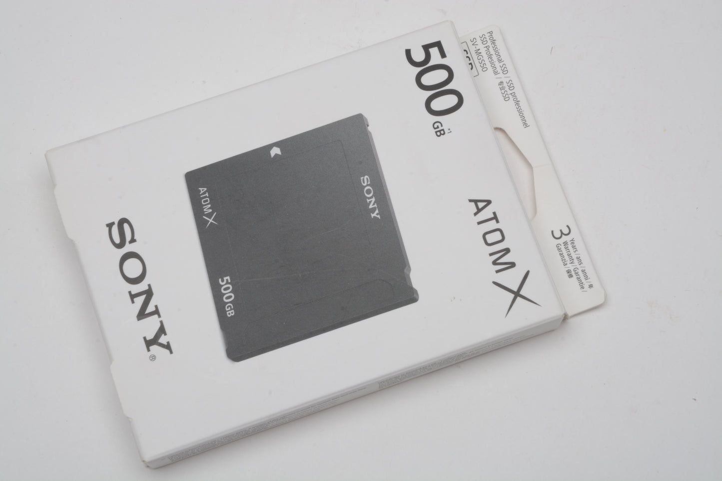 Sony Atom X 500GB SSD Media SV-MGS50, w/Mini Adapter