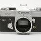 Canon FT QL 35mm SLR Body Only w/strap+manuals+cap+new seals