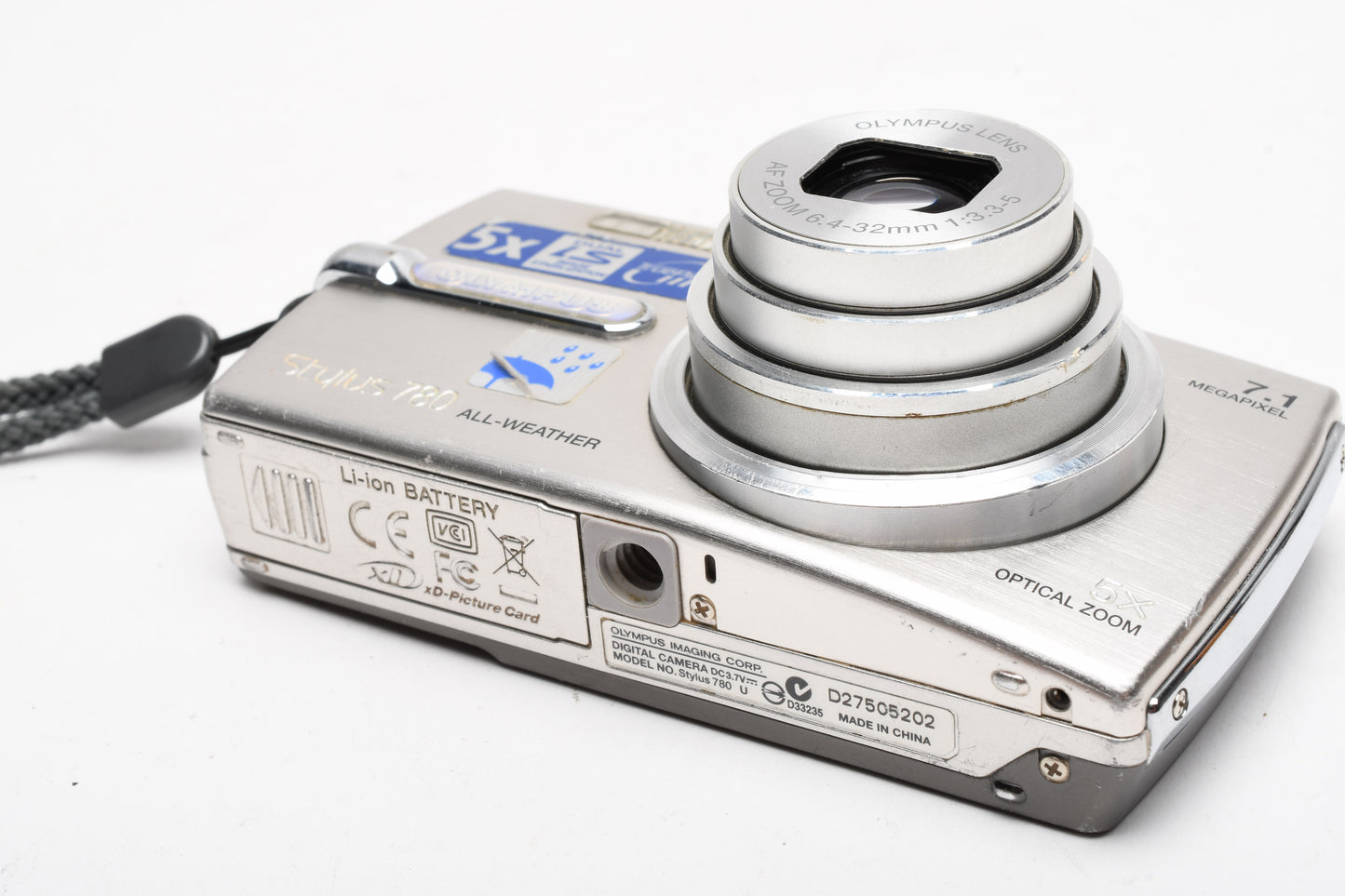Olympus Stylus 780 7.1MP Digital Point&Shoot camera, All-Weather,+1GB XD