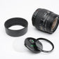 Sigma AF 28-80mm f3.5-5.6 macro zoom lens for Nikon AF mount +hood, caps +UV