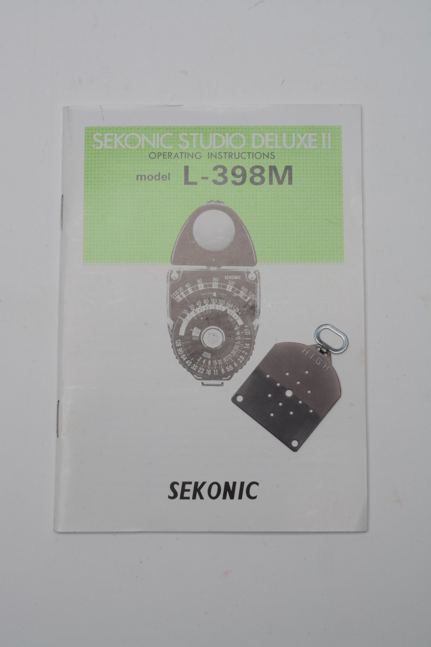 Sekonic L-398M Studio Deluxe II Ambient/Incident Light Meter, case+discs