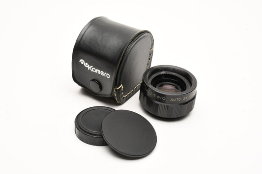 Kamero 2X Teleconverter M42 Mount w/Caps and case