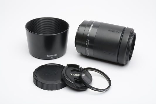 Tamron AF 80-210mm f4.5-5.6 zoom lens w/caps, hood + UV filter (Nikon AF) 178D