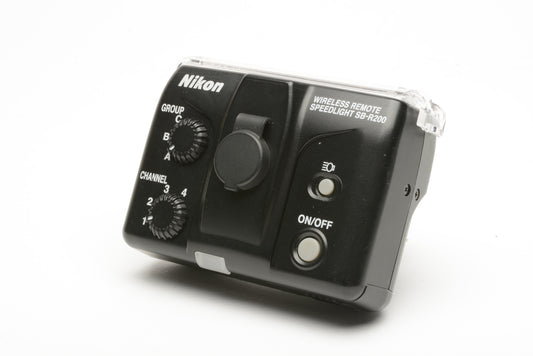 Nikon Wireless Remote Flash Speedlight SB-R200, case, diffuser, tested
