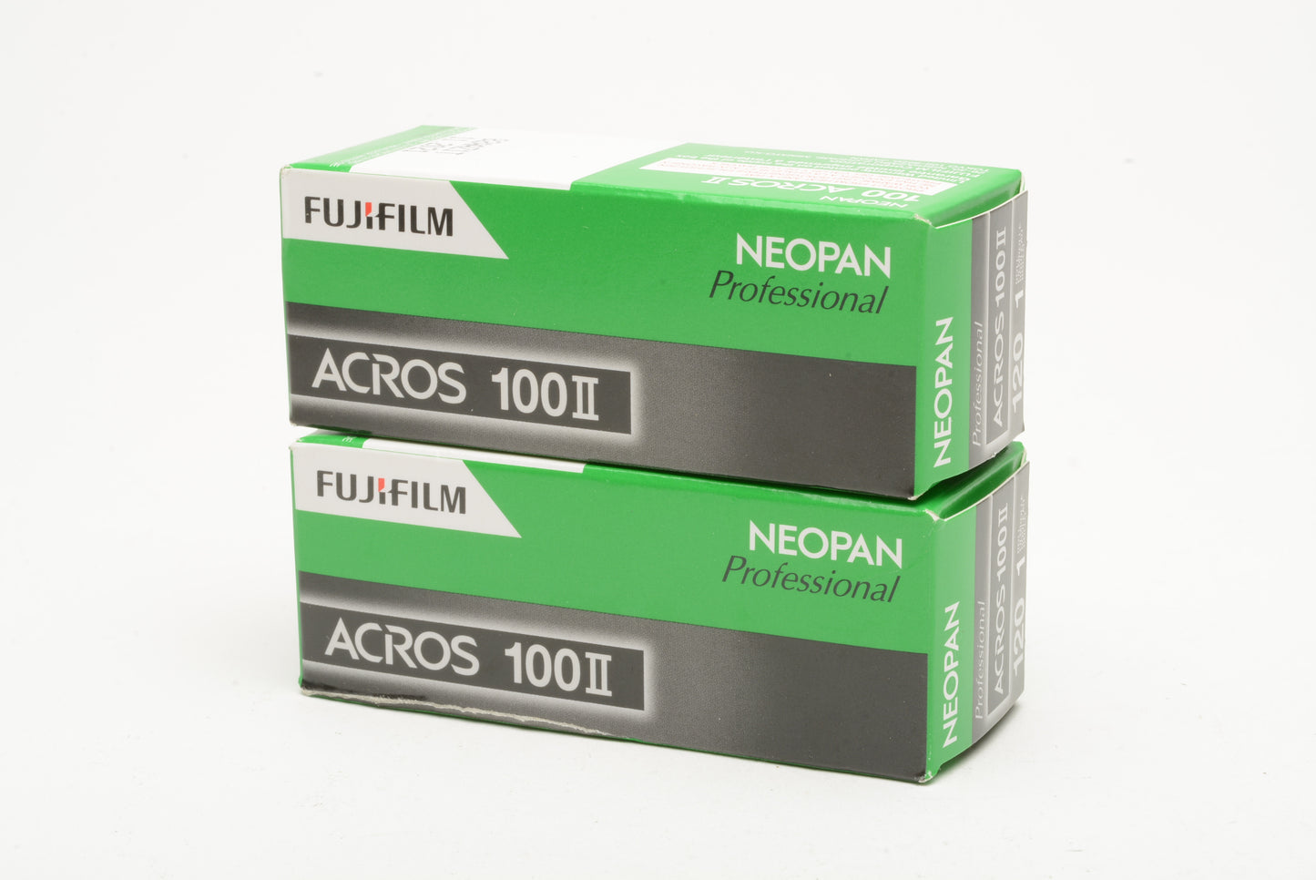 2X FujiFilm NeoPan Acros 100 II 120 Film ISO 100 Expired 11/2021