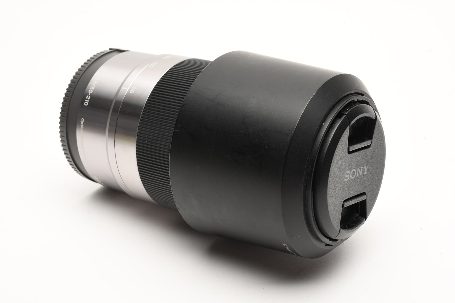 Sony 55-210mm f4.5-6.3 E-Mount lens, Hood+Caps, Bargain, Still good