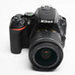 Nikon D5500 DSLR w/AF-P 18-55mm f3.5-5.6 VR, batt, charger 10,510 Acts!
