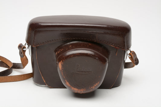 Leica 14528 IDCOO M Brown Leather Eveready Case M3, M2 Bodies, Good