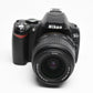 Nikon D40 DSLR body w/Nikkor 18-55mm f3.5-5.6G ED II, 2Batts+Case, Great!